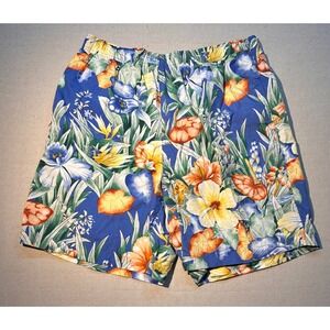 Vintage Polo Sport Ralph Lauren Men's  Large Floral Swim Trunks Mens Blue 90s